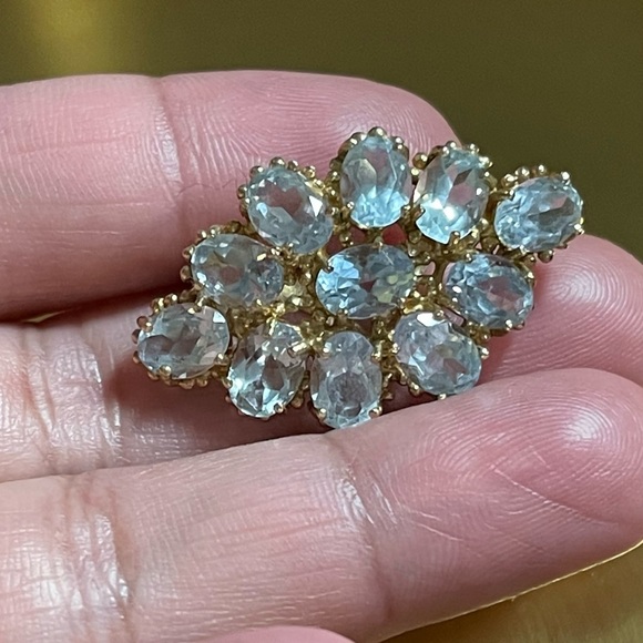 10k vintage topaz enhancer - Picture 3 of 5